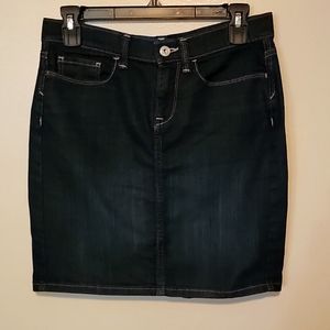 Banana Republic denim skirt size small dark blue